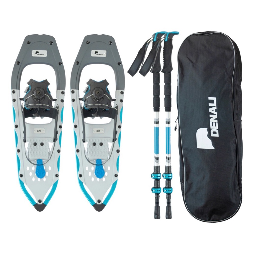 Denali Unisex Sawtooth Spin Snowshoe 8×25 w/ Poles & Bag Winter Hiking - Picture 3 of 16